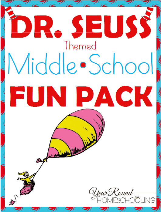 Free Dr. Seuss Fun Pack for Middle School - Homeschool Printables for Free