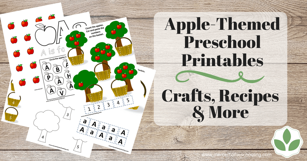 Apple-Themed Preschool Printables, Crafts, Recipes & More - Homeschool