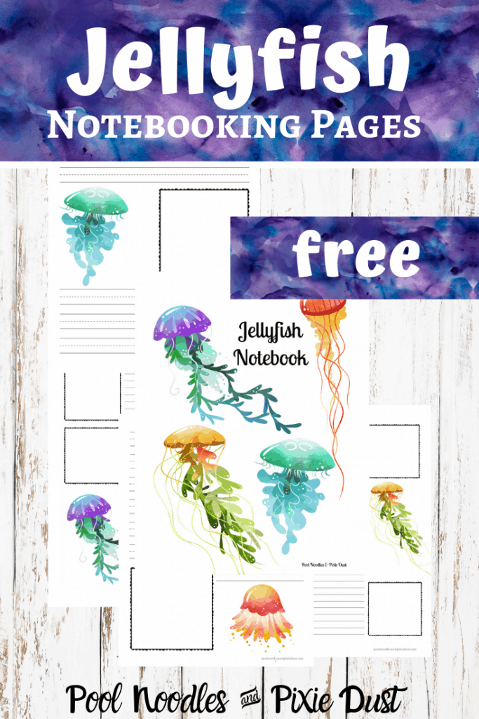Jellyfish Notebooking Pages Set