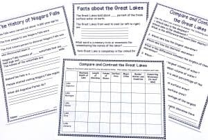 Niagara Fall and Great Lakes Unit Study – FREE