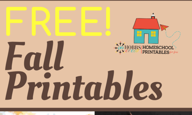 FREE FALL PRINTABLES and Unit Studies