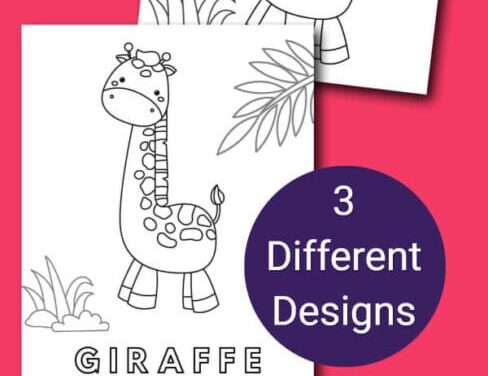 Cute Giraffe Coloring Pages – Free Printables!