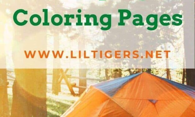 10 Free Printable Camping Coloring Pages for Kids (age 3+)