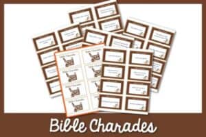Bible charades is a great game to play as a family to help increase your kids (and yours) knowledge of the bible while having fun playing together as a family.